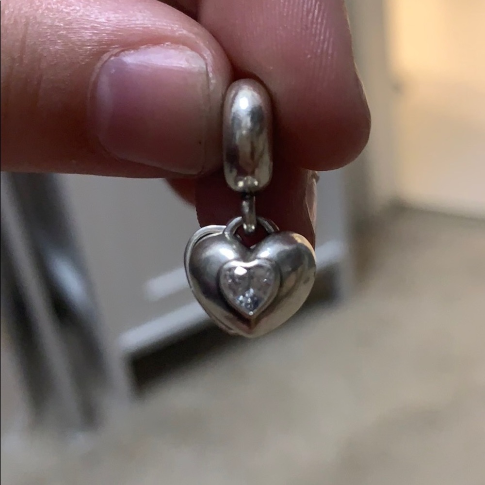You & Me Hanging Heart Pandora Charm